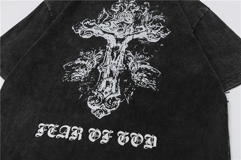 FEAR OF GOD ESSENTIALS Angel Scene Vintage Wash Graphic T‑Shirt