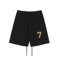 FEAR OF GOD FOG Main Line Season7 Flocked Number7 Loose Drawstring Strap Cotton Shorts