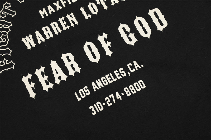 FEAR OF GOD ESSENTIALS Fight For Your Faith Back Print T‑Shirt