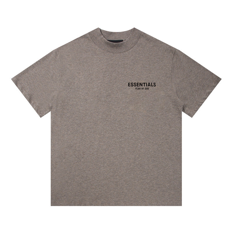 FEAR OF GOD ESSENTIALS Front Back Letter Print Unisex Short Sleeve T‑Shirt