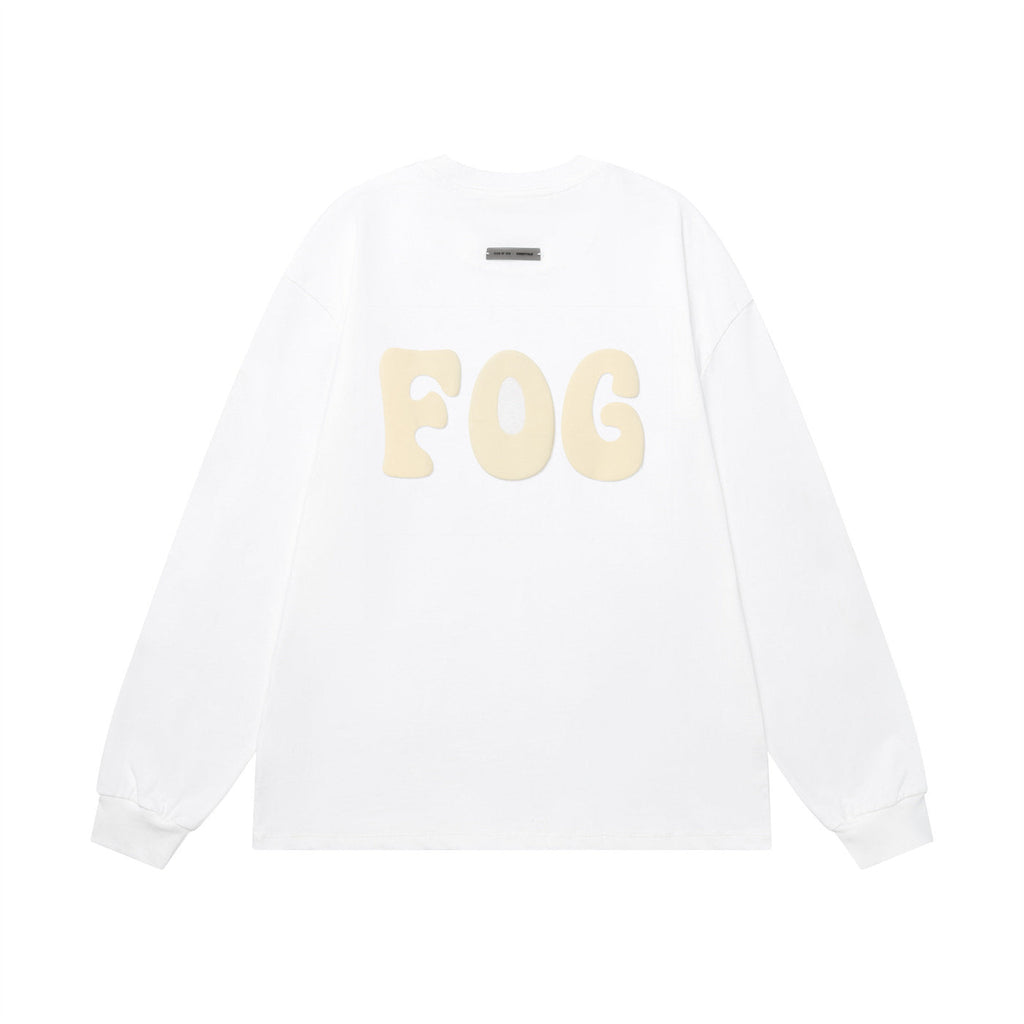 Fear of God FOG ESSENTIALS Foam Letter Print Loose Long Sleeve Tee