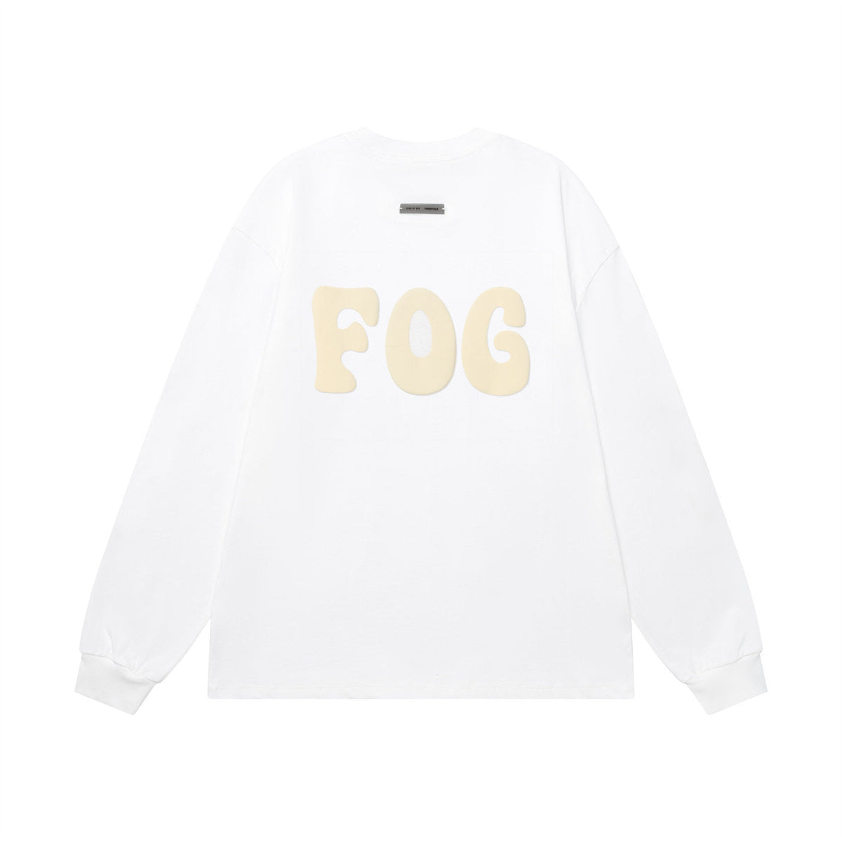 Fear of God FOG ESSENTIALS Foam Letter Print Loose Long Sleeve Tee